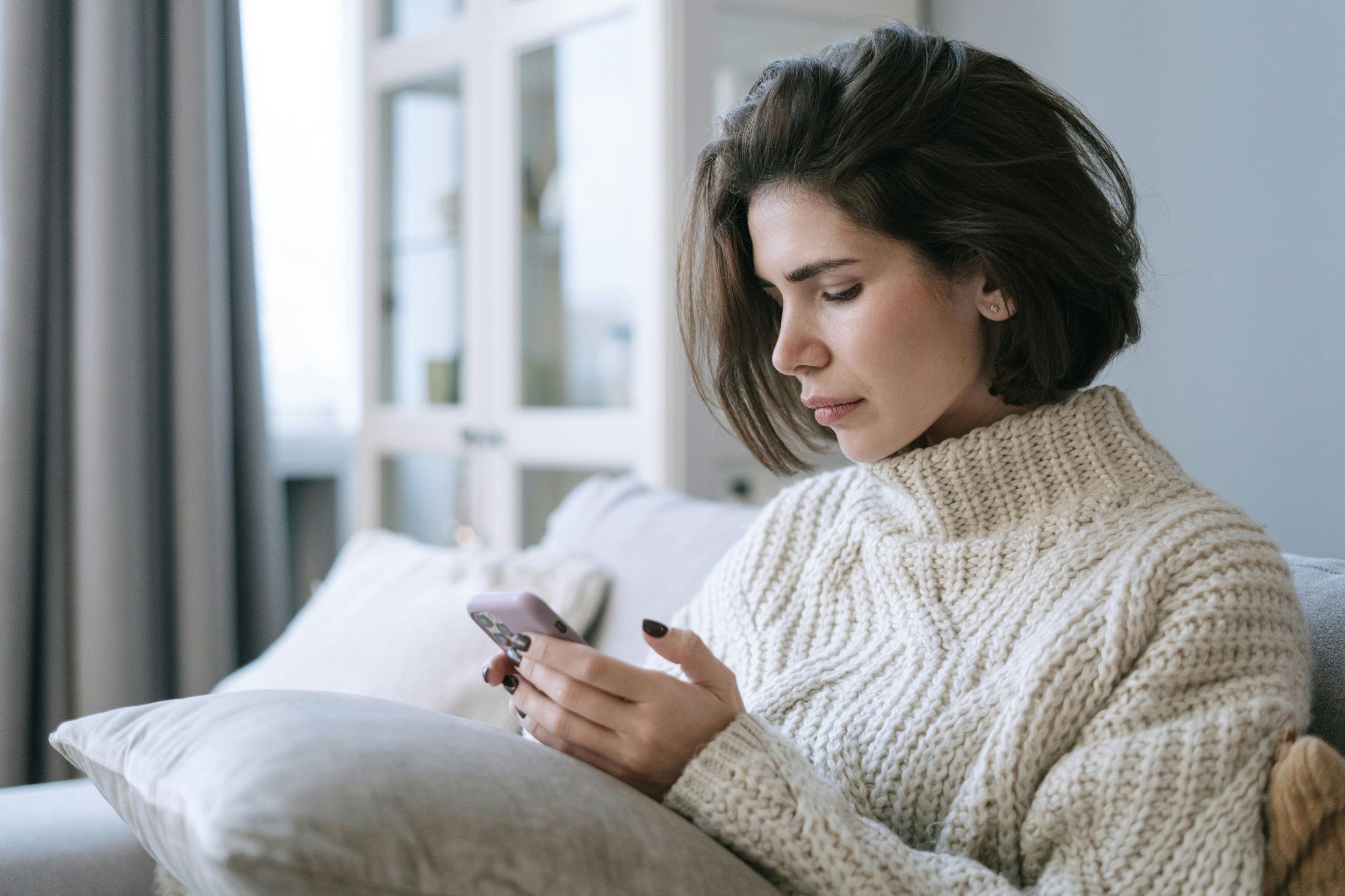 Woman with phone