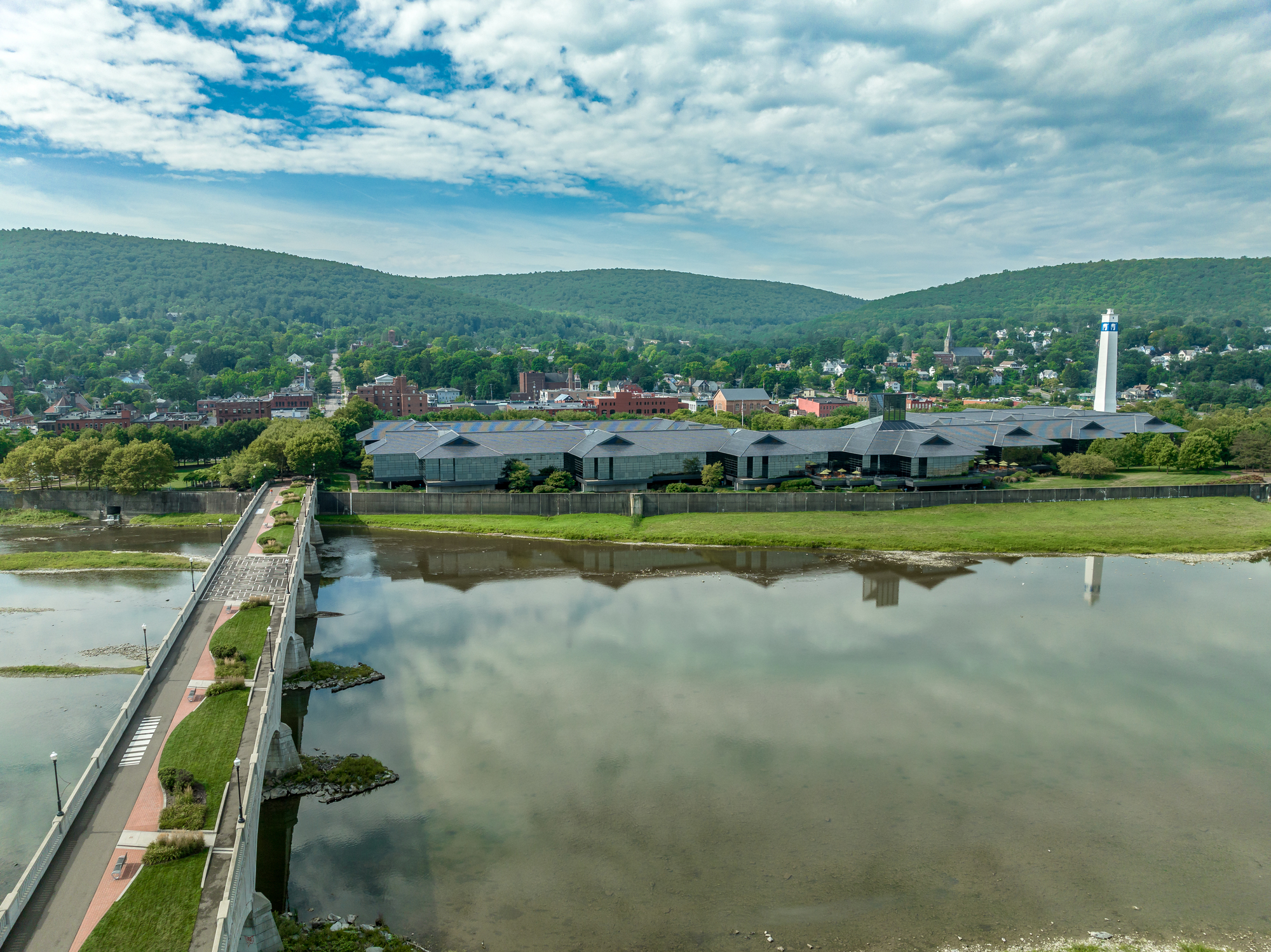 Aerial view of Steuben County, New York. 211 Helpline Services are available for residents in Steuben County, New York